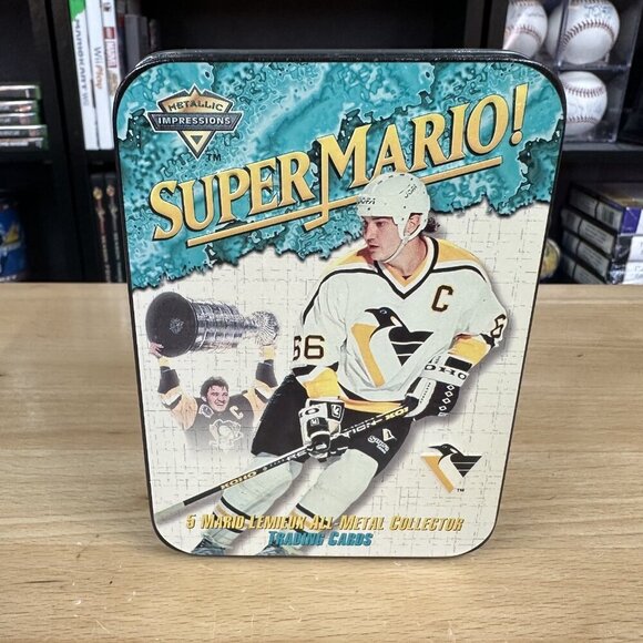 PITTSBURGH PENGUINS SUPER MARIO LEMIEUX ALL METAL COLLECTOR TRADING CARDS - Picture 5 of 6